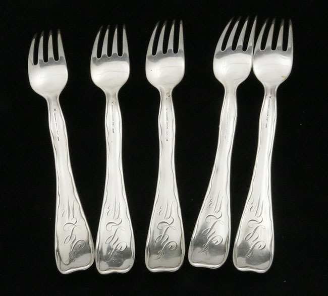 Tiffany lap over edge luncheon forks