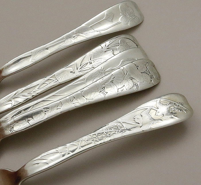 Tiffany lap over edge 5 luncheon forks