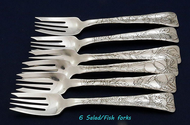 Tiffany lap over edge salad forks