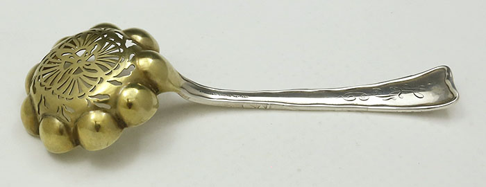 Tiffany lap over edge sifter spoon lap over edge etched