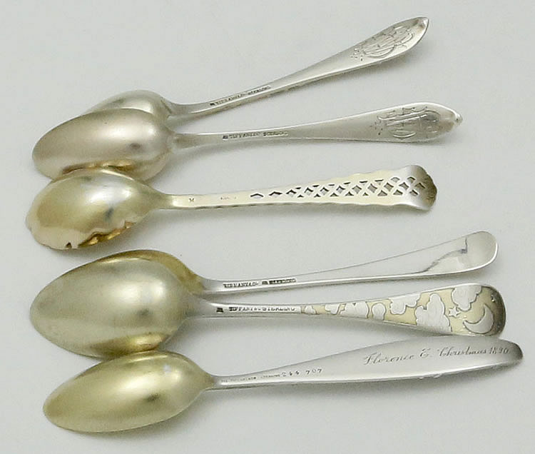 Tiffany antique sterling silver coffee spoons applied