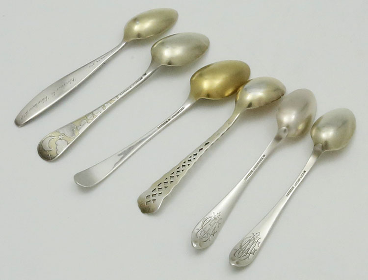 Tiffany antique sterling coffee spoons