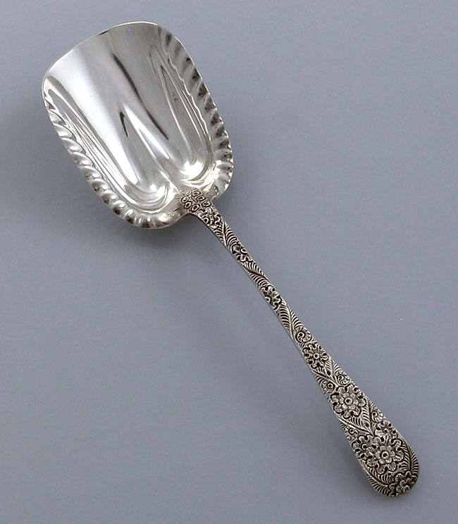 Tiffany antique engraved sterling silver scoop