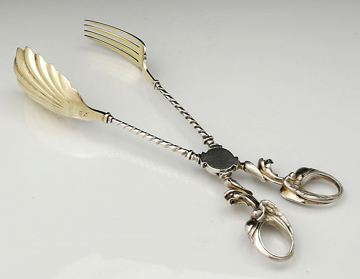 Tiffany antique sterling salad tongs