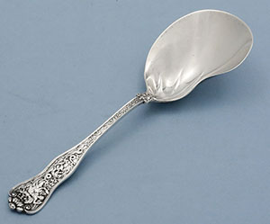 OLD ENGLISH 1920's SMALL COFFEE SPOON BY BIRKS STERLING 