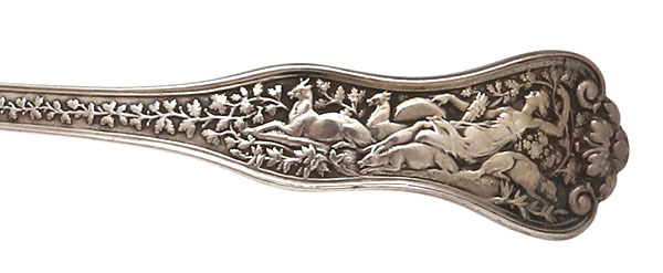 Detail of Tiffany Olympian ladle