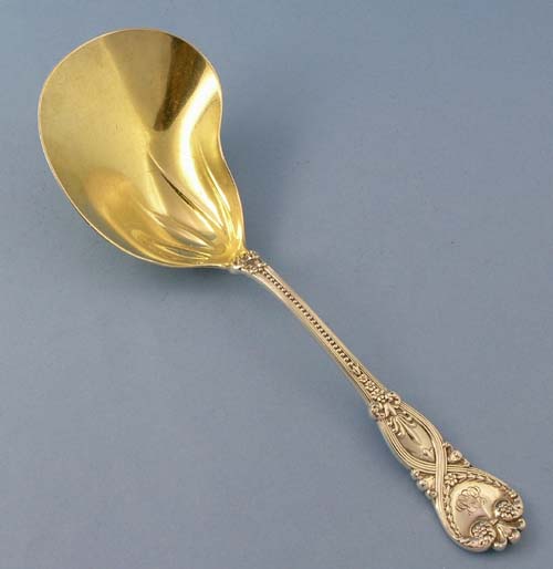 tiffany st james kidney shaped serving spoon