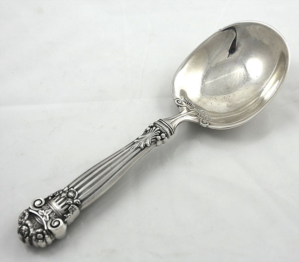 Towle Georgian old hollow handle serving spoon all silver
