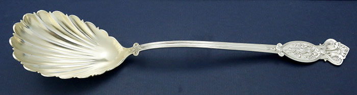 Wendt apollo sterling silver serving spoon monogrammed antique sterling silver