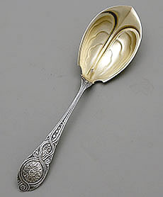 Wendt Moresque sterling serving spoon