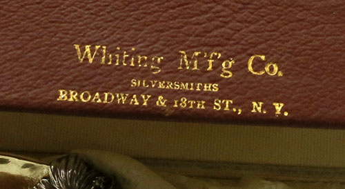Box with name of Whiting and address New York