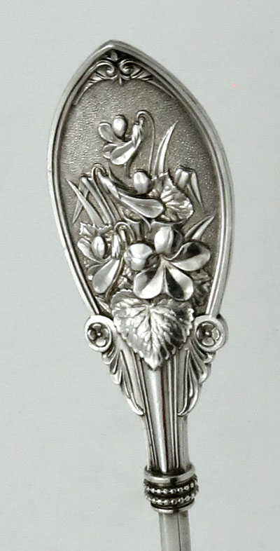Whiting unmarked sterling silver serving spoon