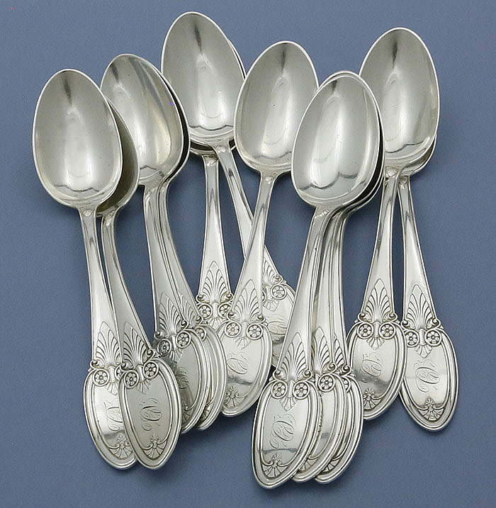 Whiting sterling old honeysuckle spoons